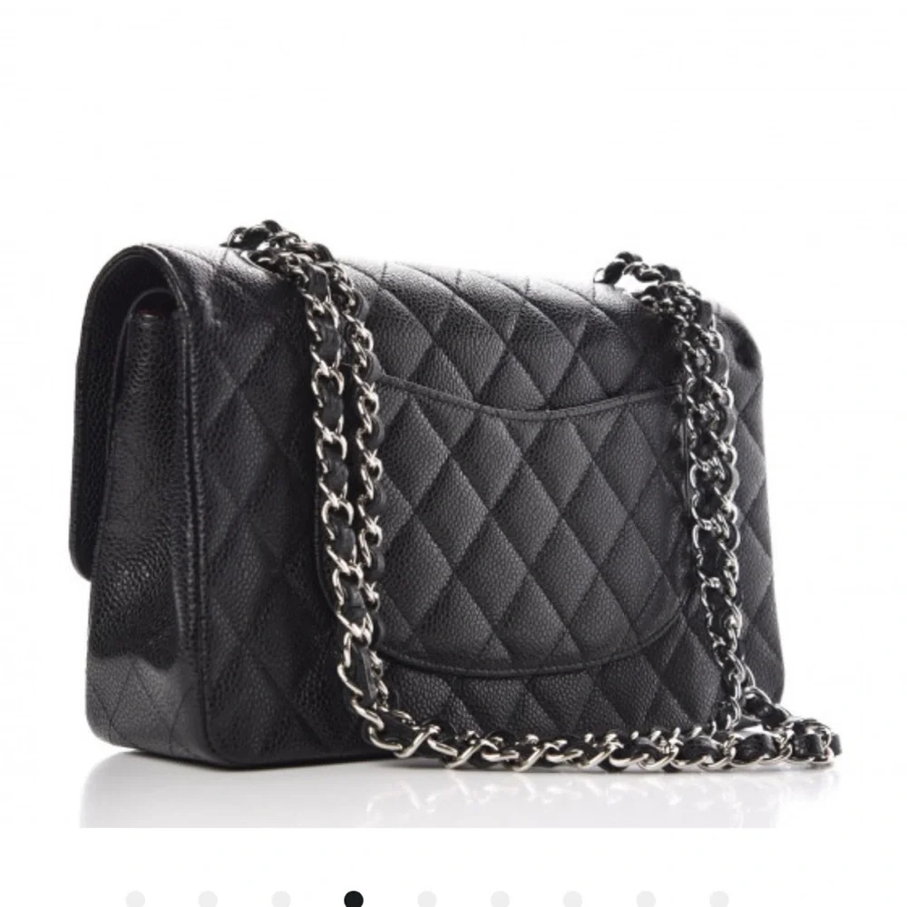 Authentic CHANEL Caviar Medium Double Flap Bag - Picture 4 of 8